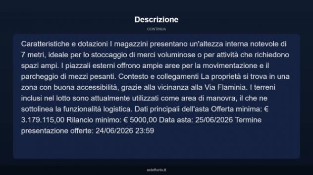 Immobile in asta di 3092 m² in vendita a Riano - Foto 10