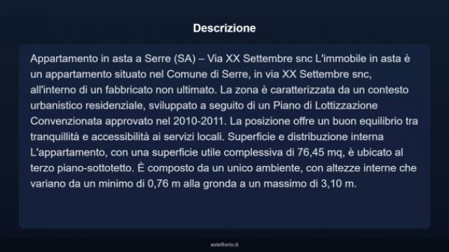 Immobile in asta di 76 m², box auto in vendita a Serre - Foto 4