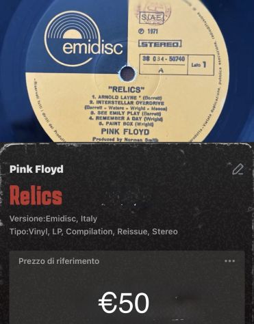 Relics Pink Floyd 33’ vinile - Foto 3