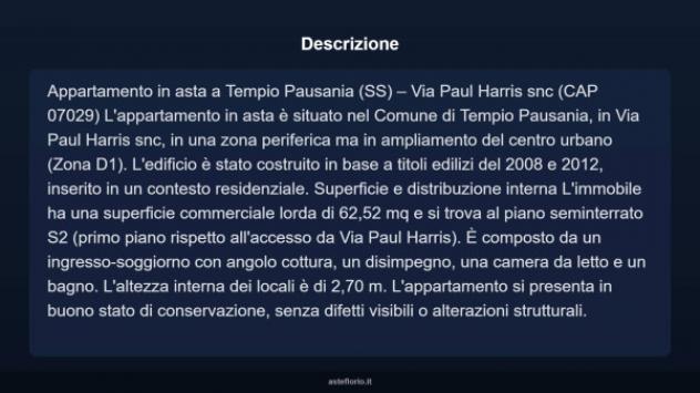Immobile in asta di 45 m² in vendita a Tempio Pausania - Foto 4