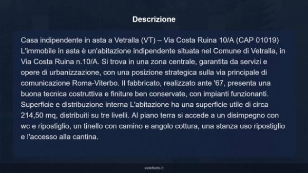 Immobile in asta di 214 m² con più di 5 locali in vendita a Vetralla - Foto 18