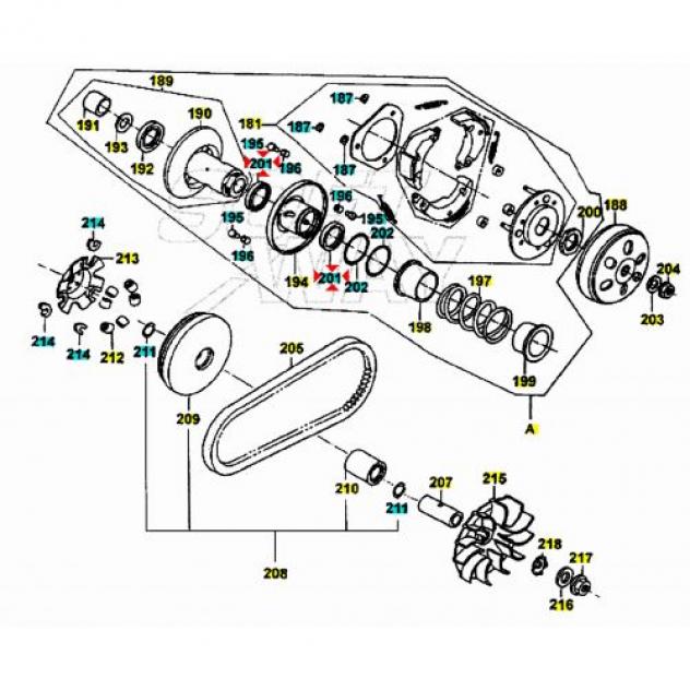 Paraolio puleggia scooter Kymco - Foto 4
