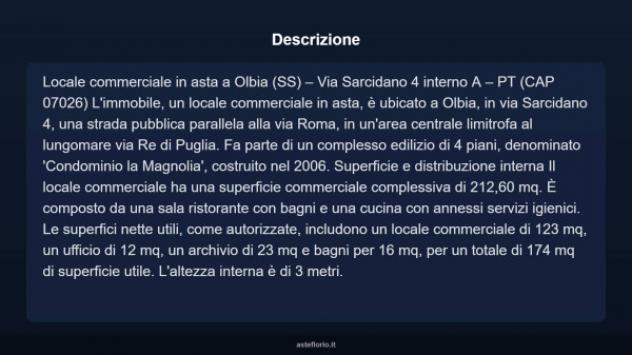 Immobile in asta di 212 m² in vendita a Olbia - Foto 5