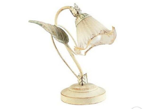 LAMPADA IN FERRO BATTUTO FOGLIOLINA