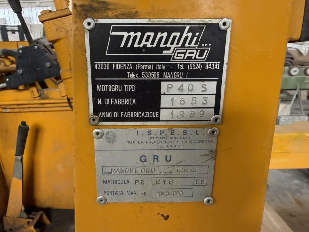 Gru Manghi e carrello elevatore - Foto 4