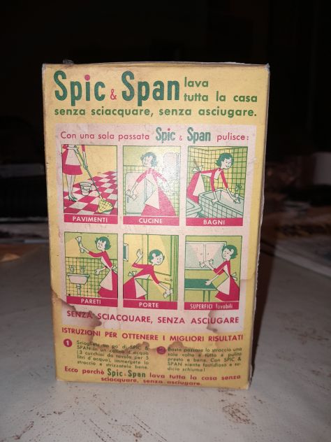 vecchia scatola confezione spic e span - Foto 6