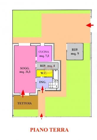 S. EGIDIO di Cesena (BTC273a): Vendita di una casa abbinata completamente ristrutturata - Foto 5
