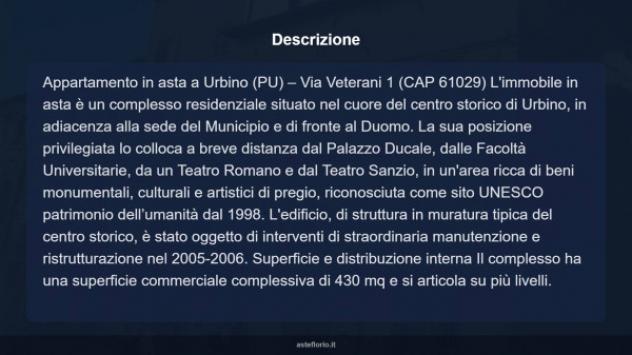 Immobile in asta di 430 m² con più di 5 locali in vendita a Urbino - Foto 17