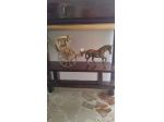 Carrozza con cavallo in ottone