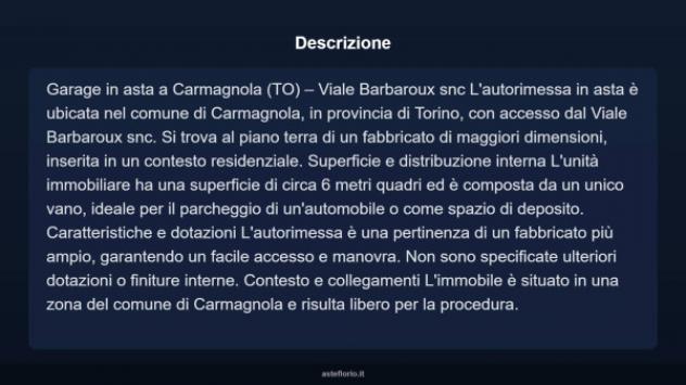 Immobile in asta di 6 m² in vendita a Carmagnola - Foto 5