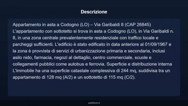 Immobile in asta di 244 m² in vendita a Codogno - Foto 3