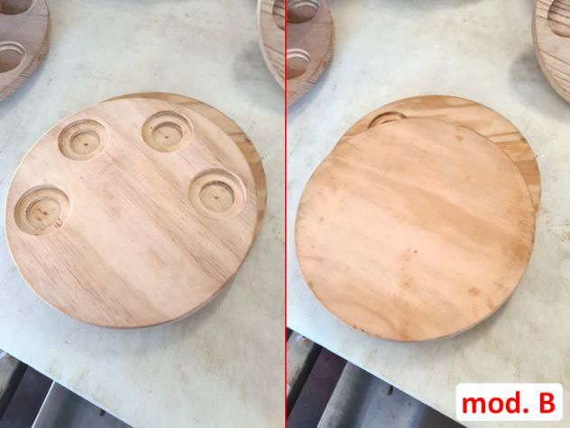organizzatori di bicchierini in legno usati - Foto 2