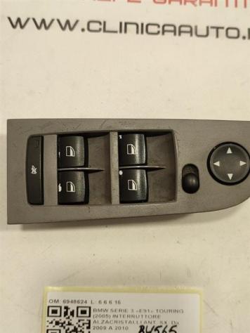 PULSANTIERA ANTERIORE SINISTRA BMW Serie 3 E91 Touring 6948624 N47D20C (0508) - Foto 2