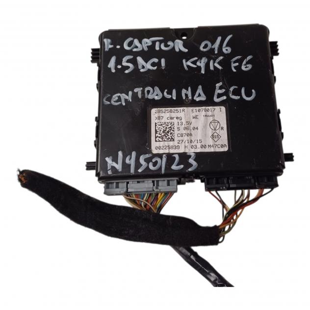 CENTRALINA ECU RENAULT Captur Serie 285258251R K9KF6 diesel 1461 (1319)