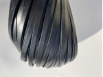 T10 Nastro in pelle a vegetale Nero H 8 mm - L 250 mt