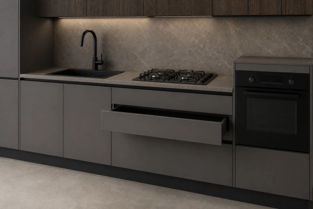 Cucina NOTTE 335 cm nuova con elettrodomestici - Foto 2