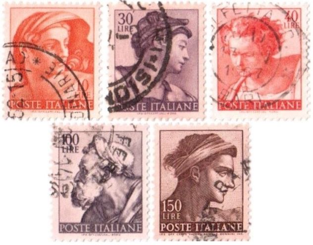 Francobolli, alti valori, marche &amp; segnatasse Italia - Foto 3