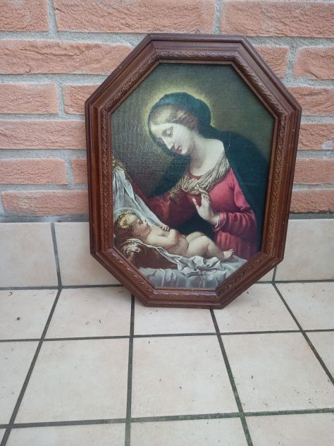 QUADRO MADONNA CON BAMBINO - Foto 2