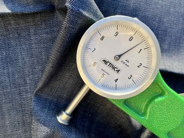 Scampolo tessuto jeans denim bleu - Foto 6
