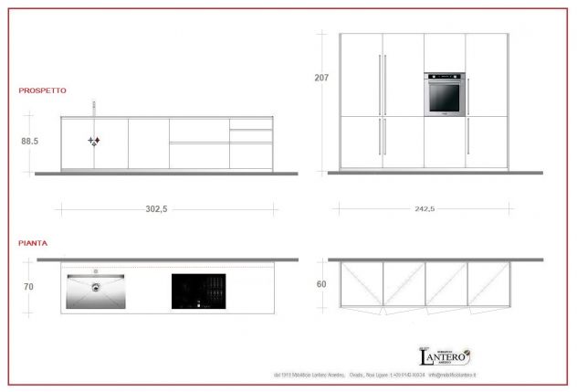 CUCINA LINEARE modulnova sistema SKILL completa di elettrodmestici - Foto 2