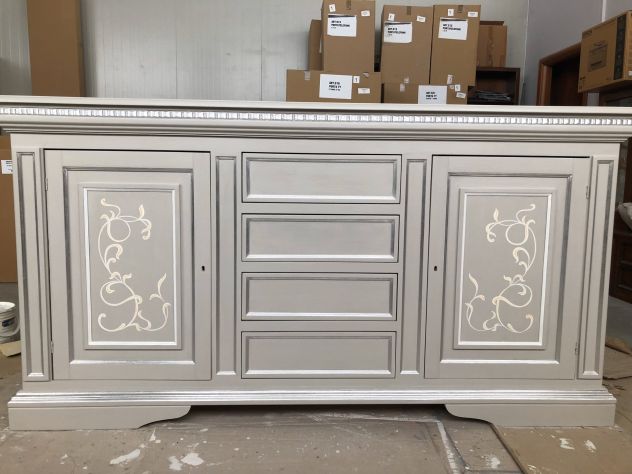 NUOVA CREDENZA LACCATA E DECORATA A MANO - Foto 9
