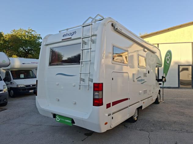 CAMPER ELNAGH DUCATO MANSARDATO 6 POSTI DINETTE GARAGE LETTO MATRIMONIALE CLIMATIZZATORE FOTOVOLTAICO CAMPEGGIO USATI 1790 - Foto 4