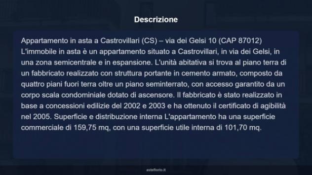 Immobile in asta di 159 m² con più di 5 locali e box auto in vendita a Castrovillari - Foto 12