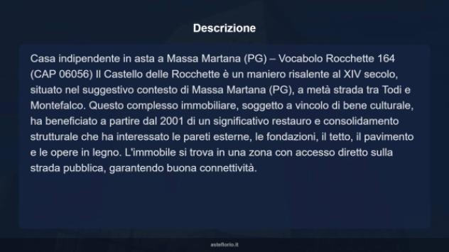 Immobile in asta di 1036 m² con più di 5 locali in vendita a Massa Martana - Foto 13