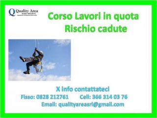 corsoCorso lavori in quota (SICUREZZA SUL LAVORO )