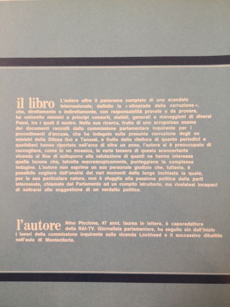 Libro "Uragano Lockheed" a cura di Nino Piccione del 1977 - Foto 8