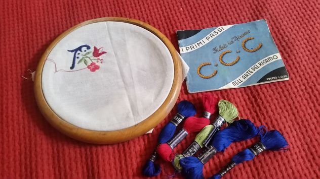 cerchi per ricamo in legno portaferri x maglia in legno