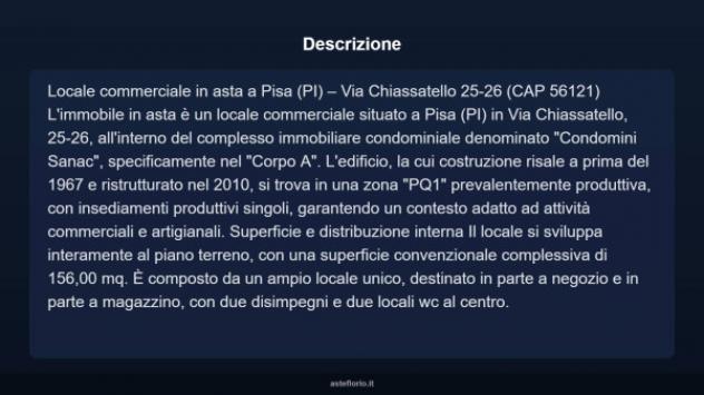 Immobile in asta di 156 m² in vendita a Pisa - Foto 4