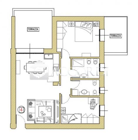 APPARTAMENTO di 3 vani e di 113 mq (CARBONERA) rif. SM4904 - Foto 5
