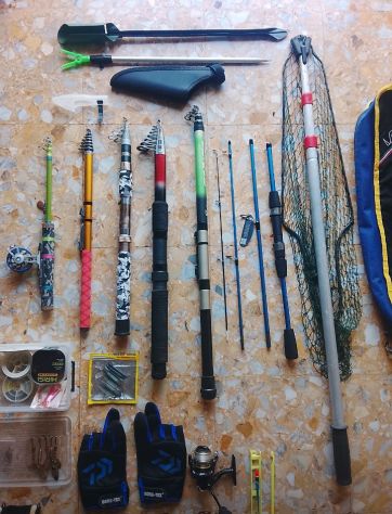 Lotto Canne da pesca Trota mare lago Spinning Fiume torrente Attrezzatura fondo - Foto 2