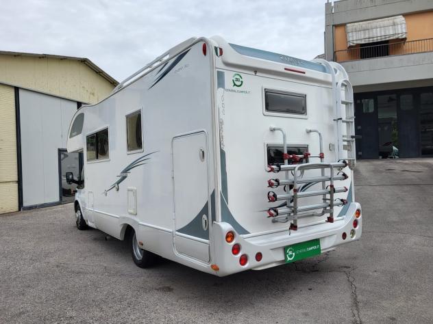 CAMPER RIMOR FORD MANSARDATO 7 POSTI DOPPIA DINETTE LETTI CASTELLO CLIMATIZZATORE GARAGE GENERALI USATO - Foto 3