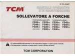 TCM FD35T9 / TCM FD50T9  Manuale uso e Manutenzione