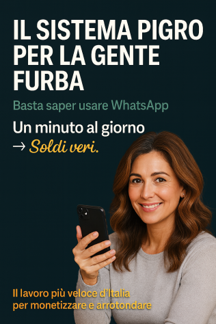 Lavoro da casa con Whatsapp - No vendita