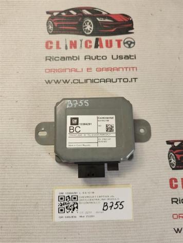 CENTRALINA MODULO DI CONTROLLO CHEVROLET Captiva 1° Serie 13384291 Z22D1 diesel 2231 (06)