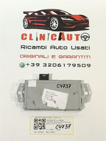 MODULO CONTROLLO BLUETOOTH JAGUAR XF Serie 8X23-14D212-AA 306DT diesel 2993 (0811) - Foto 3