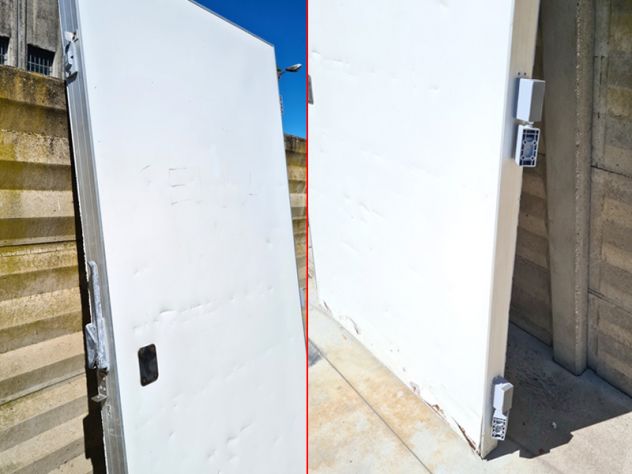 porta a tampone per camera frigo usata - Foto 2