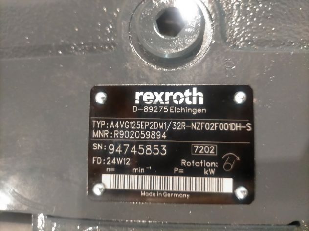 Pompa Rexroth A4VG125EP2DM1/32R-NZF02F001DH-S - Foto 5