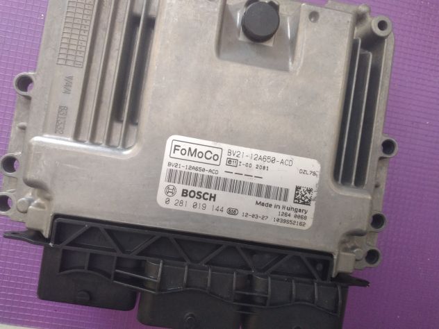 CENTRALINA MOTORE 0281019144 FORD FIESTA 1.4 52KW DIESEL 2009-2012 KVJA Ecu c - Foto 5