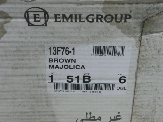 2 pacchi piastrelle Emil majolica brown 12,5x25 - Foto 2