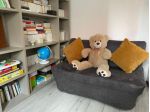 Divano letto clic clack Ikea 2 posti con copridivano