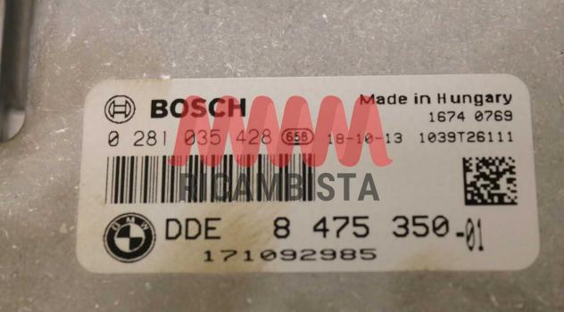 0281035428 BMW Grant Turismo 2.0 centralina motore Bosch - Foto 2