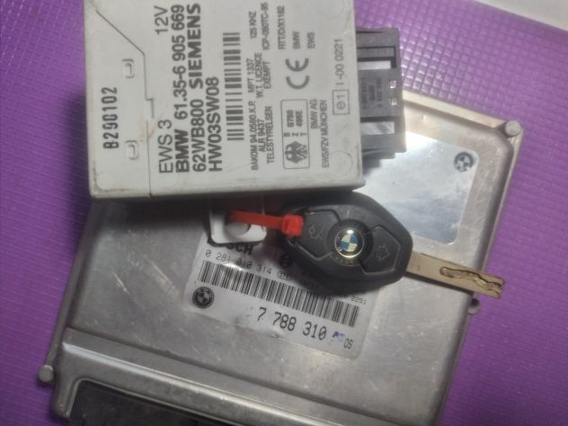 KIT CENTRALINA MOTORE BMW SERIE 5 E39, 3.0 DIESEL, CODICE : 0281010314 BOSCH 02 - Foto 3