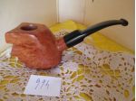 Pipa free hand in radica toscana lucidata con cera d'api vergine d'api e rifinit