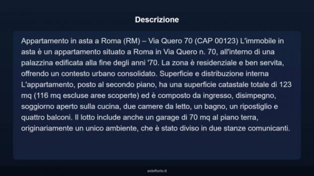 Immobile in asta di 123 m², box auto in vendita a Roma - Foto 3