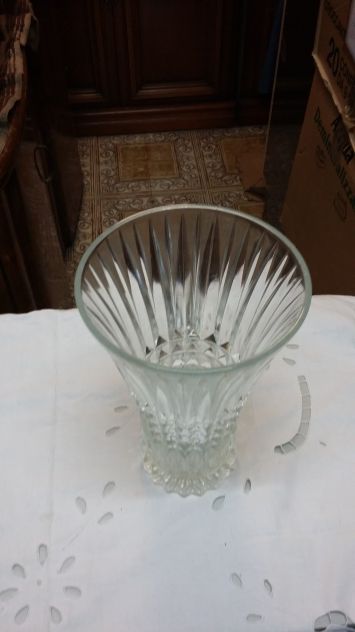 Bellissimo vaso da fiori in vetro stilizzato - Vintage - Foto 2