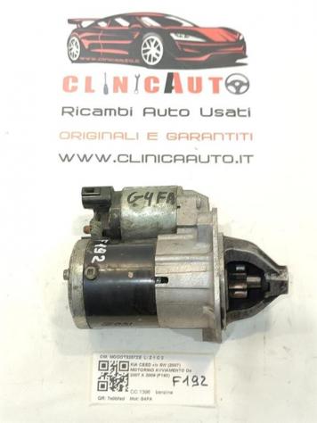 MOTORINO D' AVVIAMENTO KIA Cee'd Sporty Wagon 361002B200 MOOOT3257ZE G4FA benzina 1396 (07)